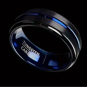 Tungsten Carbide Steel Ring Wedding Band